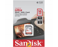Sandisk 16GB SDHC Ultra Class10 80MB/s UHS-I - 265000 - zdjęcie 3